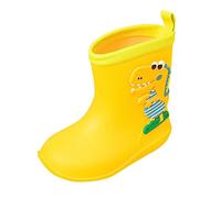 Wellies for Boys Girls Unisex Children Infant Rain Boot Waterproof Lightweight Child Shoes Outdoor Playing Toddler/Little Kid/Big Kid Yellow