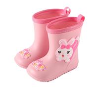 Wellies for Boys Girls Unisex Children Waterproof Rain Boots Non-Slip Animal Cartoon Pattern Welly Outdoor Playing Boot Little Kids