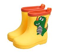 Wellies for Kids Childrens Toddler Welly Infant Rain Boot Waterproof Non-Slip Animal Cartoon Pattern Boots Motorbike Toddler/Little Kid/Big Kid