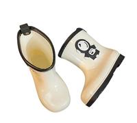 Wellies for Kids Rubber Wellington Boots Easy-on Waterproof Non-Slip Child Shoes Outdoor Playing Rain Boot Infants Adventures White
