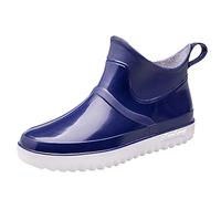 Wellies for Women Waterproof Ankle Boots Women River Boots Lace Up Soft Casual Bottom Mesh Sport Men Fashion Shoes Breathable Men's Mens Hiking Shoe Size 15 (Blue,6.5)