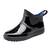 Wellies for Women Waterproof Ankle Boots Women River Boots Lace Up Soft Casual Bottom Mesh Sport Men Fashion Shoes Breathable Men's Mens Hiking Shoe Size 15 (Black,7.5)