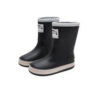 Wellies Kids, Wellies for Kids Unisex Boys Girls Rain Boot Slip-Resistant Barefoot Water Shoes Pvc Rubber Wellington Boots Fully Waterproof Wide Fit for Outdoor, Gardening & Wet Weather Black 13.5