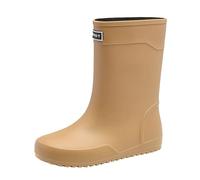 Wellies rain Shoes for Men Outside The Tube wear European Style Shoes Non Slip Kitchen Rubber Outdoor Fishing Men Casual Boots (Khaki, 7)