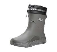 Wellies Women Wide Calf Waterproof Womens Boots Ladies Garden Shoes Men Steal Toe Men Rain Slip Casual Shoes Short On Boots Water Ankle Outdoor Fashion Casual Young Mens Dress (Grey,6.5)