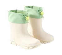 Wellington Boots 31 Boys Lined Rain Boots Children Size 35 Waterproof | Rain shoes platform non-slip rubber shoes high shaft windproof winter boots wide drawstring hiking boots all-weather