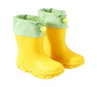 Wellington Boots 31 Boys Lined Rain Boots Children Size 35 Waterproof | Rain shoes platform non-slip rubber shoes high shaft windproof winter boots wide drawstring hiking boots all-weather