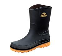 Wellington Boots, Men's Half Height Rain Boots, Waterproof Rain Boots, Lightweight Garden Boots, Comfortable Fishing Boots, Non-Slip, Suitable for Rainy Day, Slippery Floor Garden Shoes, yellow, 9.5