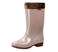 Wellington Boots Women Waterproof Boots for Women Uk Reckoning Spring Summer Autumn and Winter Mid Tube Plus Velvet Cotton Removable and Washable Outdoor Fashion Work Fishing Car Wash Kitchen Non Slip