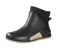 Wellington Boots Women Waterproof Womens Boots Work Shoes All Season for Man and Weather Proof Women's and Men's Spring Summer Autumn Winter Short Sleeved Fixed Cotton Outdoor Fashion Couples Students