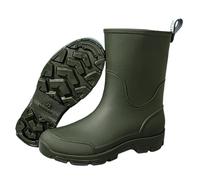Wellington Boots Women's/Men's High Rain Boots Non-Slip Waterproof Windproof Safety Boots Rain Shoes Half Height Boots Feather Light Outdoor Non-Slip for Rain Snow Ankle Boots 35-44, E Army Green, 9.5