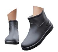 Wellington Boots Women's Rain Shoes for Leisure, All Year Comfort with Flip Flop Design, Classic Style, Ideal for Everyday Outfits, Perfect Jeans More Women Find Shoes, black, 8 UK