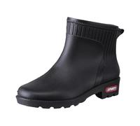Wellington Boots Women's Short Boots Women's Waterproof Rain Boots Non-Slip Rubber Boots Plain Rubber Boots Wear Resistant Ankle Boots Casual Garden Shoes Outdoor Rain Boots Women's Boots, black, 4 UK