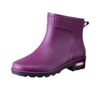 Wellington Boots Women's Short Boots Women's Waterproof Rain Boots Non-Slip Rubber Boots Plain Wellington Boots Wear Resistant Ankle Boots Casual Garden Shoes Outdoor Rain Boots Women's Boots, purple