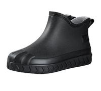 Wellington Boots Women's Short Fishing Boots Easy to Clean Kitchen Western Boots Walking with the Dog Work Shoes Half Height Boots for Gardening Ankle Boots Non-Slip, black, 2/2.5 UK