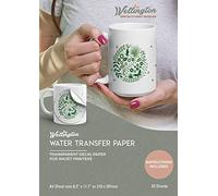 Wellington Waterslide Decal Paper Inkjet Clear, A4 Water Decal Paper for Inkjet Printer, Clear Transfer Paper (20 Sheets)