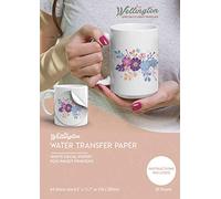 Wellington Waterslide Decal Paper Inkjet White, A4 Water Decal Paper for Inkjet Printer, White Transfer Paper (20 Sheets)