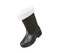Wellingtons for Women Waterproof Womens Boots Gardening Shoes Womens Gardening Boots Short Rain for Ankle Rainboot Garden Boot Ladies Rubber Outside Work with Comfort Insulated Short Rain (Black,6.5)