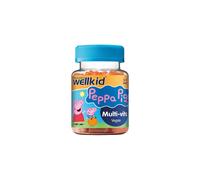 Wellkid Peppa Pig Chewable Gummy Vitamins by Vitabiotics - UK's No. 1 Vitamin Company. Kids Multivitamin formula with Vitamin A B C D and E - Strawbe