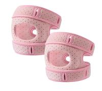 Wellknee Knee Brace - Knee Brace for Joint Pain Relief, Meniscus Injuries, Runners Knee, Walking, Running with Gel Inserts- Knee Supports for Joint Pain Men and Women - Adjustable(Pink,L)