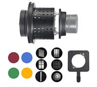WELLMAKING Conical Snoot Bowens Mount Studio Lighting Accessory for LED Continuous Light and Strobe Light Bowens Mount Photographic Equipment Accessories Not Include Lens