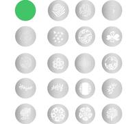 WELLMAKING G-20 Round GOBO Kit 20 Pcs for Optical Snoot LED RGB Flash Light with Yellow Filter…