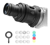 WELLMAKING S-80 Bowens Mount Optical Conical Snoot Kit with Adjustable Focus & 38° Optical Lens - Professional Studio Light Shaping Tool for Photography & Video, Compatible with LED Lights & Flash.