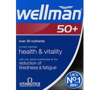 Wellman 50 Plus Multivitamin 30 Tablets Men Over 50 Energy Brain Eyes Heart