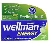 Vitabiotics Wellman Energy Natural Lime Flavour - 10 Effervescent Tablets