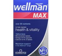 Wellman Max - Maximum Strength Multivitamin Formula Mix with Support for ener...