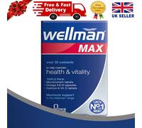 Wellman Max Multivitamins 84 Tablets, Energy, Immune, Heart, Bone Vision Support
