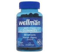 Vitabiotics Multivitamin Gummies Wellman Chewable Vegan for Men 60 Gummies