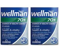 Wellman Multivitamin for Men Over 70 Years, 60 Tablets (Pack of 2)
