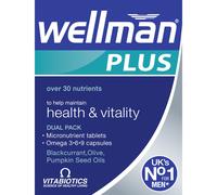 Wellman Plus Vitamins. UK's No.1 for Men. Comprehensive Multivitamin Formula with Vitamin D, Omega 3-6-9 and Micronutrients. By Vitabiotics
