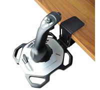WELLMETE Clamp-on Desk Mount for Flight Sim Joystick-Compatible with Logitech G Extreme 3D PRO Joystick Adjustable Enduring Steel Mount Holder for Hotas Flight Joystick Mount(NO Joystick) (Knob Type)