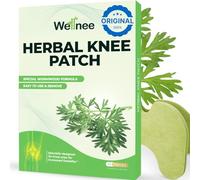 Wellnee Original Herbal Knee Patch - Wellknee Plaster for Knee Support & Muscle Pain - Maximum Strength for a Temporary Relief - Adhesive Heat Patches Made with Natural Herbs for Wellness (10 Pads)