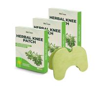 Wellnee Original Herbal Knee Patch - Wellknee Plaster for Knee Support & Muscle Pain - Maximum Strength for a Temporary Relief - Adhesive Heat Patches Made with Natural Herbs for Wellness (30 Pads)