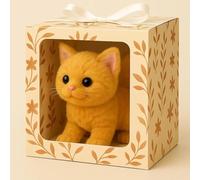 Wellness Aura Realistic Cat, My Realistic Cat Toys- Bring Endless Joy and Warmth, 2025 New Ai Robot Kitten Can Walk and Make Sounds, Interaction, Handmade Not Easy to Shed (S)