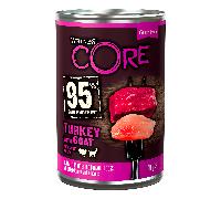 Wellness CORE 95% Duo Protein Turkey with Goat Adult Wet Dog Food - 400g