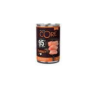 Wellness CORE 95 Percent, Dog Food Wet Grain Free, Turkey with Kale - 6 x 400 g Cans