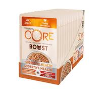 Wellness CORE Boost Digestive Health 14 x 85g, Turkey - Wet Cat Food | Minced Cuts, Grain-Free, Natural, Hypoallergenic, High-Protein, High Meat Content, Supports Healthy Digestion
