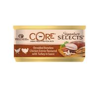 Wellness Core Cat Signature Selects Shredded Chicken with Turkey in Sauce - 24 x 79g