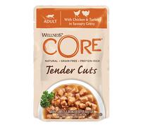 WELLNESS CORE Cat Tender Cuts with Chicken and Turkey in Savoury Gravy 85g