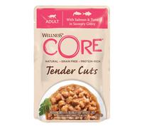 WELLNESS CORE Cat Tender Cuts with Salmon and Tuna in Savoury Gravy 85g