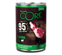Wellness Core Adult 95% Single Protein Lamb & Pumpkin Wet Dog Food - 6 x 400g