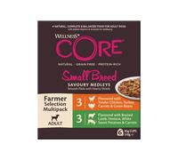 WELLNESS CORE Dog Small Breed Savoury Medleys Farmer Selection Multipack 6 x 85g