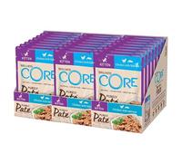 Wellness CORE Purely Paté 24 x 85g, Chicken & Salmon - Wet Cat Food, Smooth Kitten Pate, Grain-Free, Natural, Hypoallergenic, Protein-Rich, High Meat Content