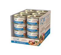Wellness CORE Signature Selects 24 x79g, Skipjack Tuna&Shrimp -Wet Cat Food | Delicious Flakes in Broth, Grain-Free, Natural, Hypoallergenic, High-Protein, High Fish Content