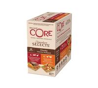 Wellness CORE Signature Selects 8 x79g, Beef, Chicken&Turkey - Wet Cat Food | Tender Chunks in Sauce, Grain-Free, Natural, Hypoallergenic, High-Protein, High Meat Content