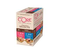 Wellness CORE Signature Selects 8x79g, Tuna,Salmon&Shrimp Mix -Wet Cat Food | Delicious Flakes in Broth, Grain-Free, Natural, Hypoallergenic, High-Protein, High Fish Content